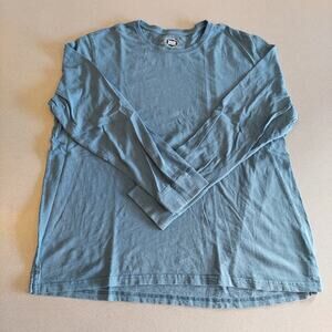 Berkley Jensen Shirt Mens Size XL Blue Crew Neck Long Sleeve